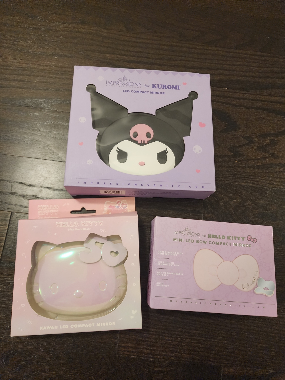 Impressions for Kuromi / Hello Kitty Compact Mirrors - Kids Accessory